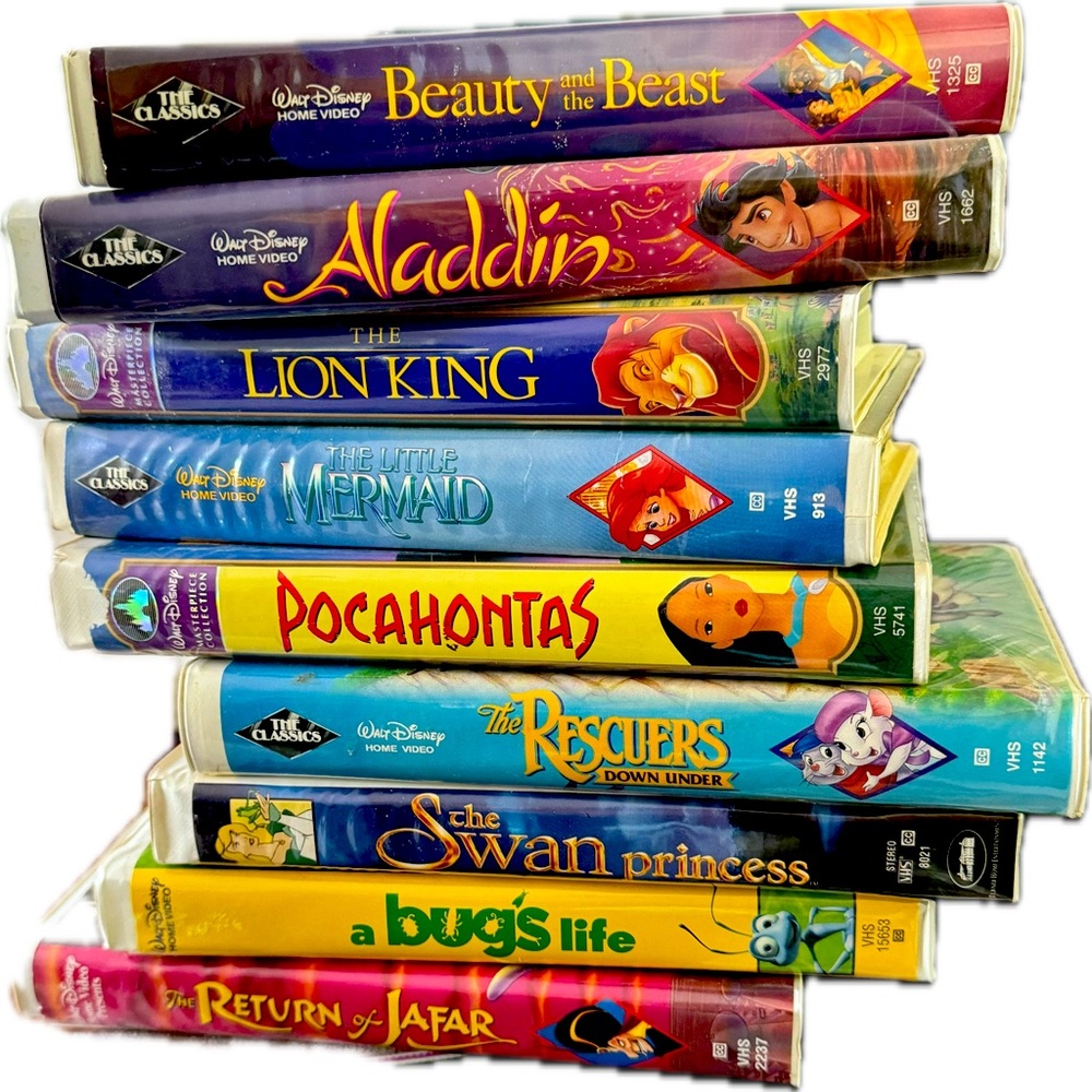Vintage Disney VHS tapes (9 tapes)